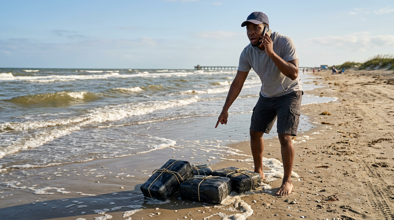 27 Bricks of Cocaine Washed Up in Galveston — Here's What You Need to Know as a Texan Black man on Texas beach alarmed by suspicious packages washed ashore — Texas Legal Giants