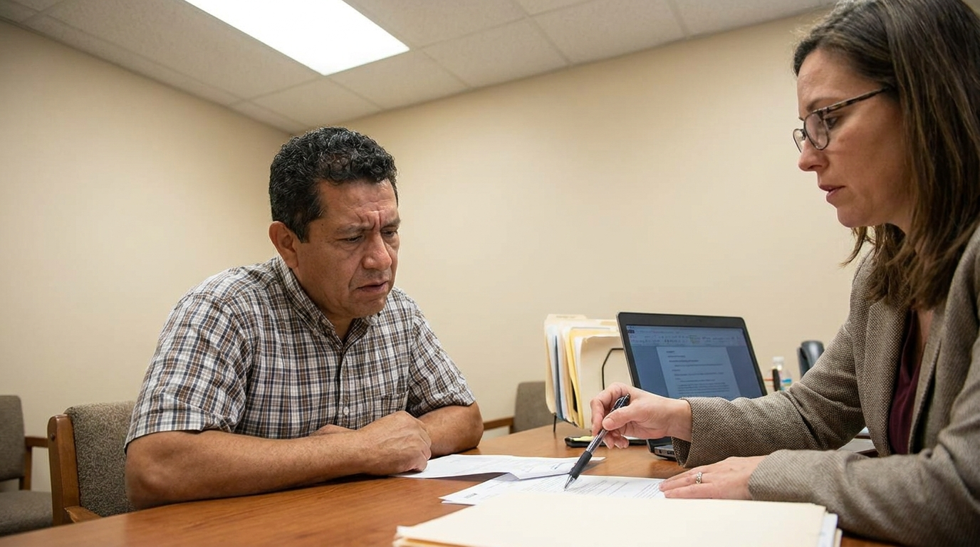 Houston personal injury attorney advising client on insurance adjuster tactics after car accident