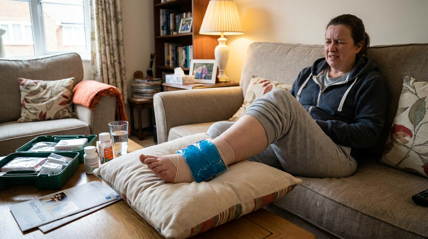 Treating slip and fall injury at home Texas