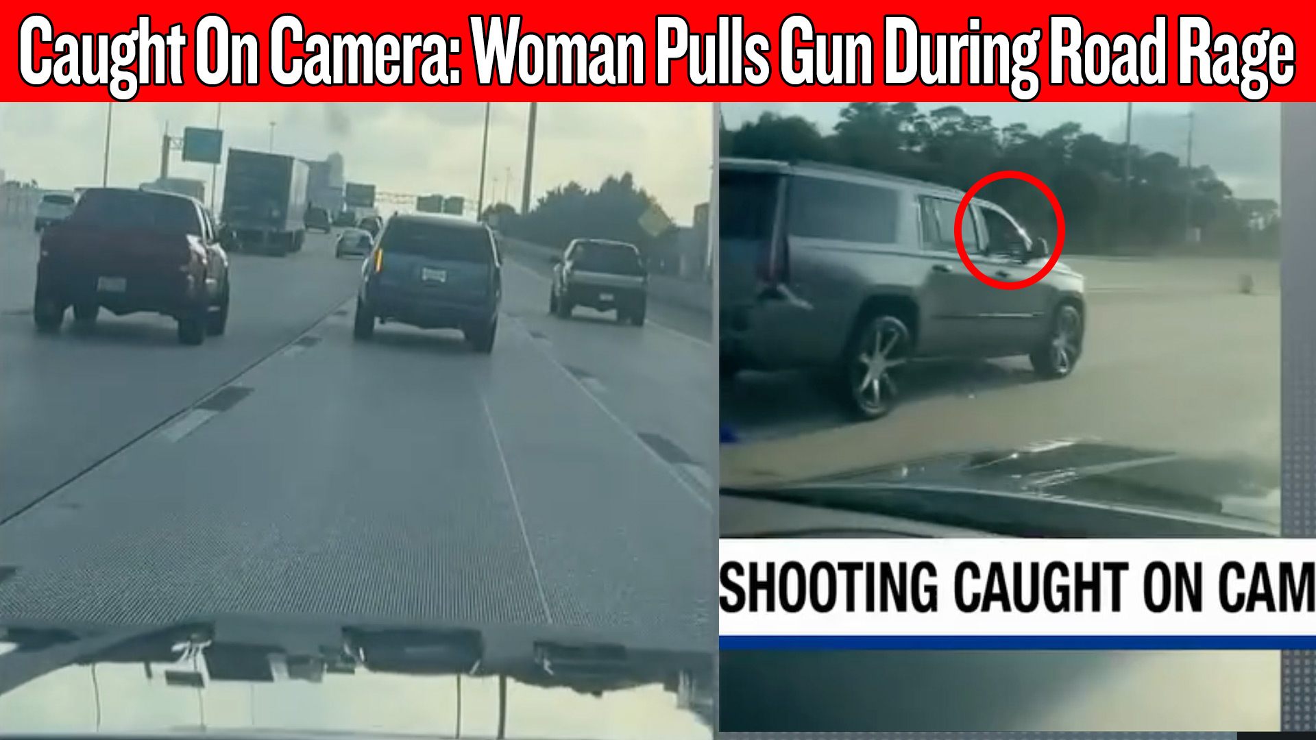 Woman pulls Tiffany Blue gun during Houston I-10 road rage incident