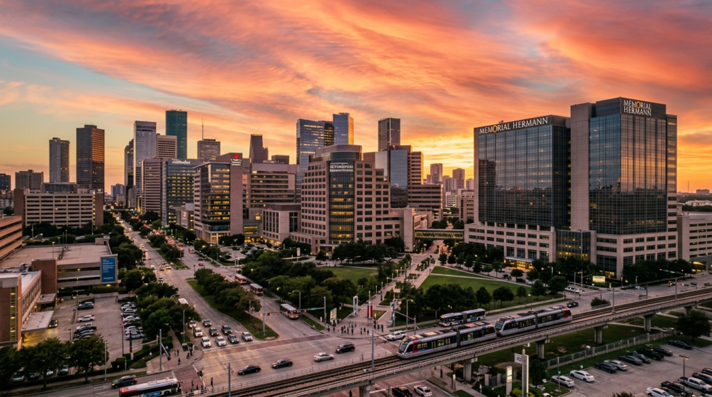 Houston Texas Medical Center exterior — spinal cord injury attorney Texas Legal Giants