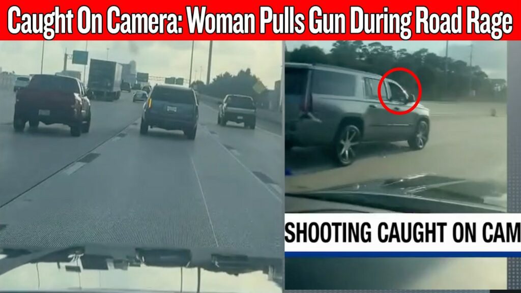 Woman pulls gun during Houston I-10 road rage incident caught on camera