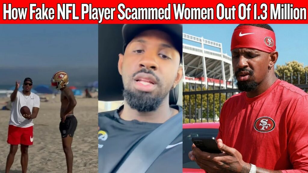 Texas Legal Giants video thumbnail — fake NFL player AI romance scam