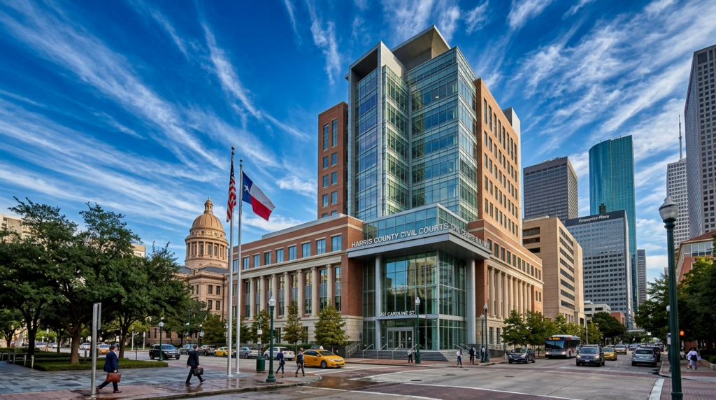Harris County Civil Courthouse Houston exterior for probate matters